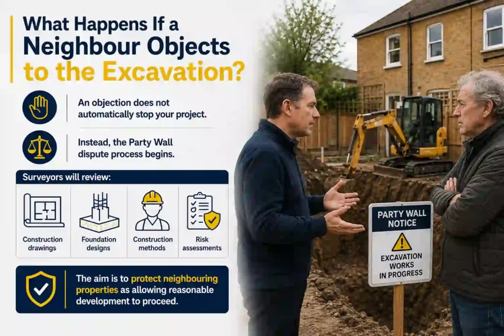 The Complete Guide to Section 6 Excavation Notices 3 What Happens If a Neighbour Objects to the Excavation Redhill