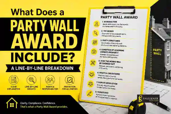 Party Wall Awards Explained Line-by-Line: What Property Owners and Neighbours Need to Know 1 What Does a Party Wall Award Include? A Line-by-Line Breakdown Redhill